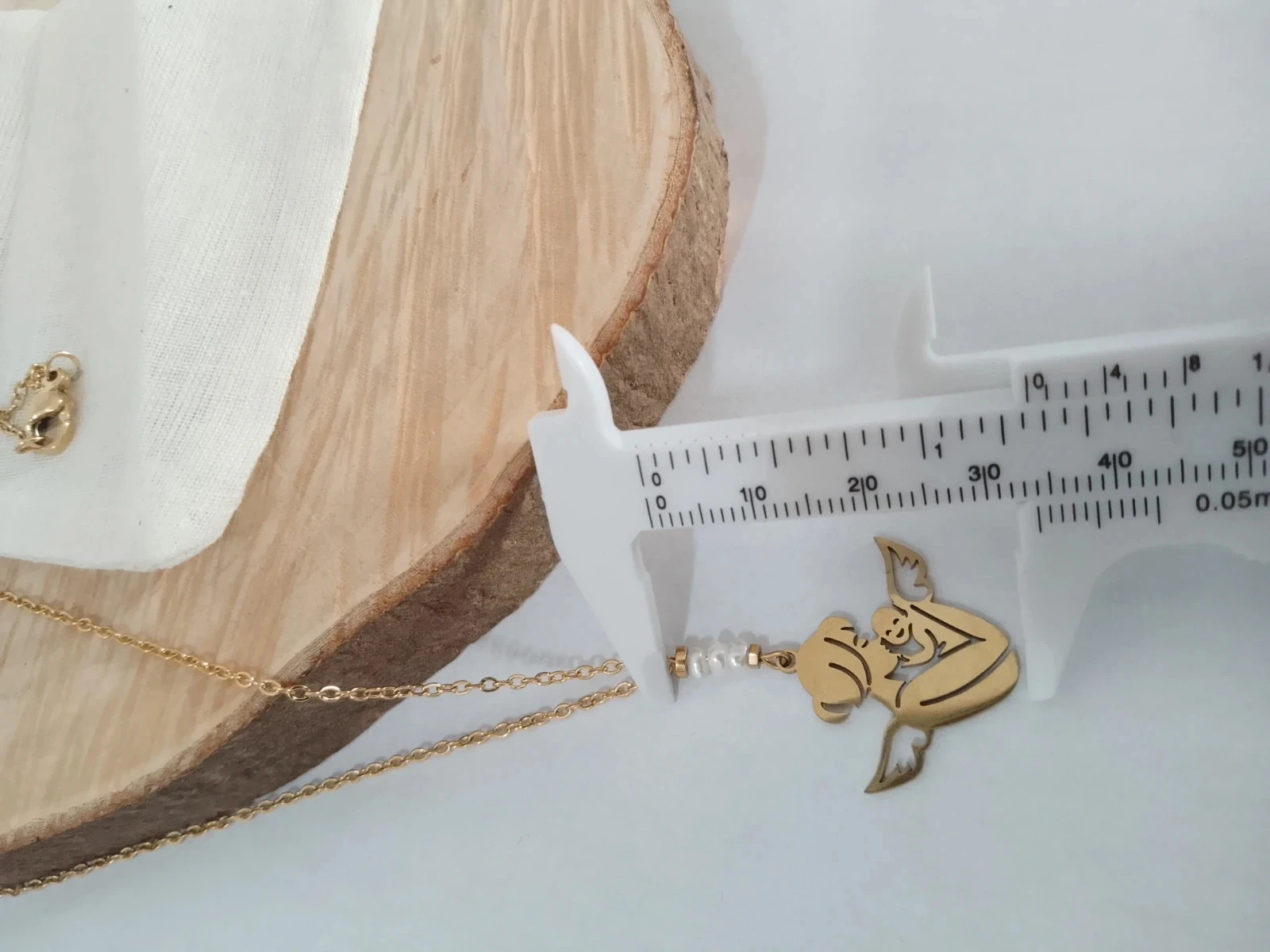 Collier maman ange perles de culture d'eau douce naturelles + carte offerte – photo 3